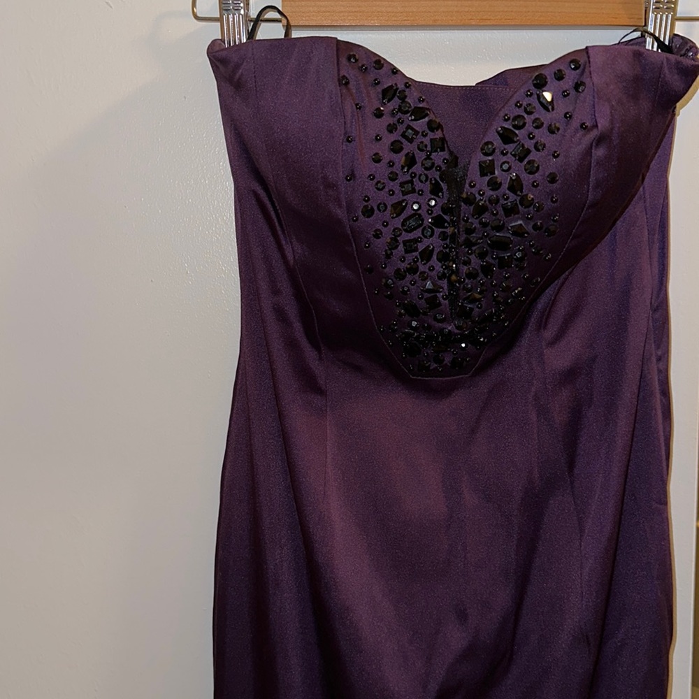 Dark purple gown for prom, homecoming, or wedding